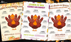 Juego para Acción de Gracias: ¿Quién es más como un pavo?