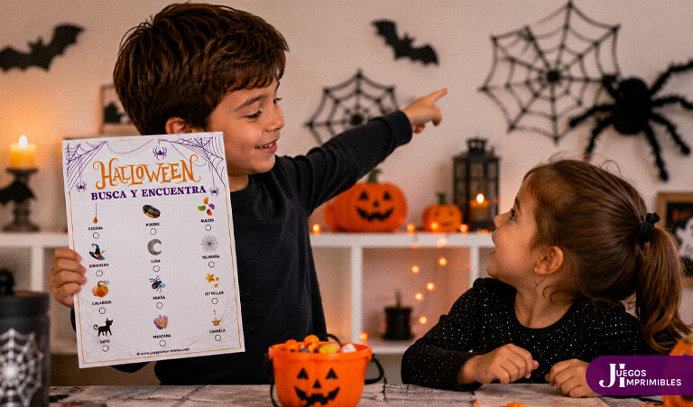 Busca y Encuentra para niños de Halloween