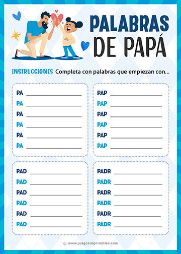 Palabras de Papá - Diseño 3