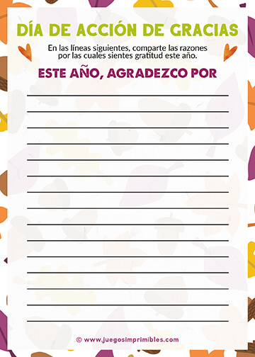 Tarjetas de Acción de Gracias - Diseño #3