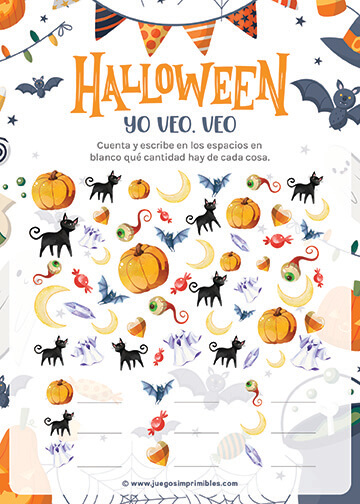 Yo Veo, Veo de Halloween - Diseño Colorido