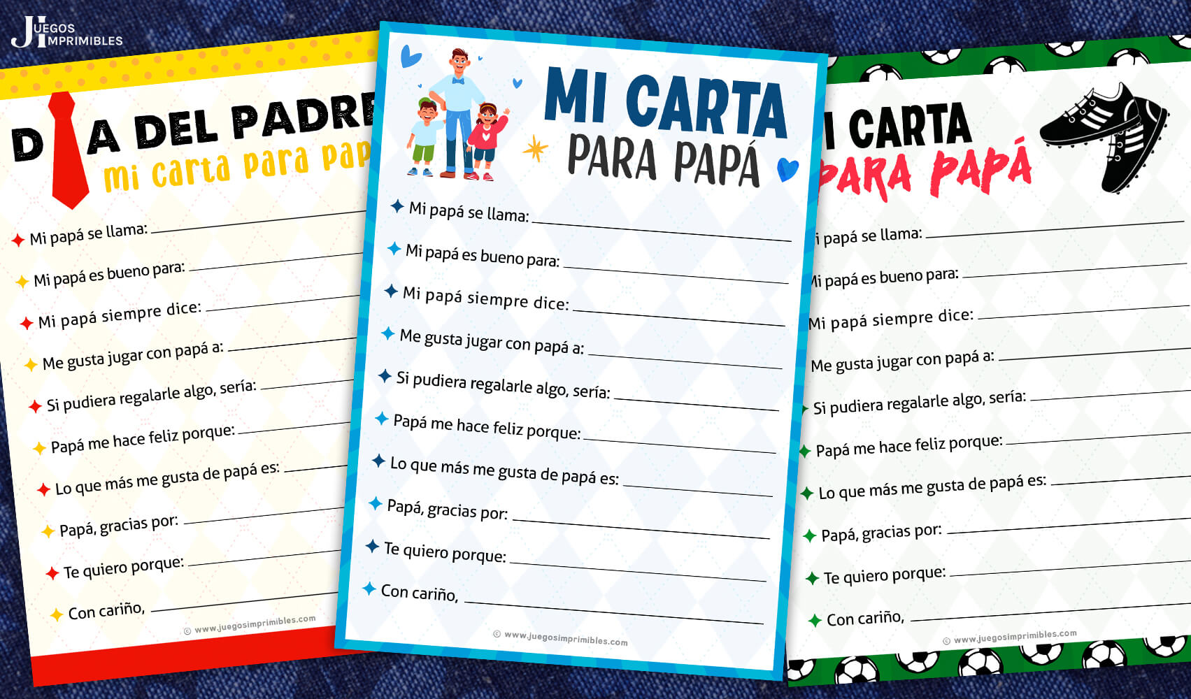 Carta para Papá para Imprimir Gratis